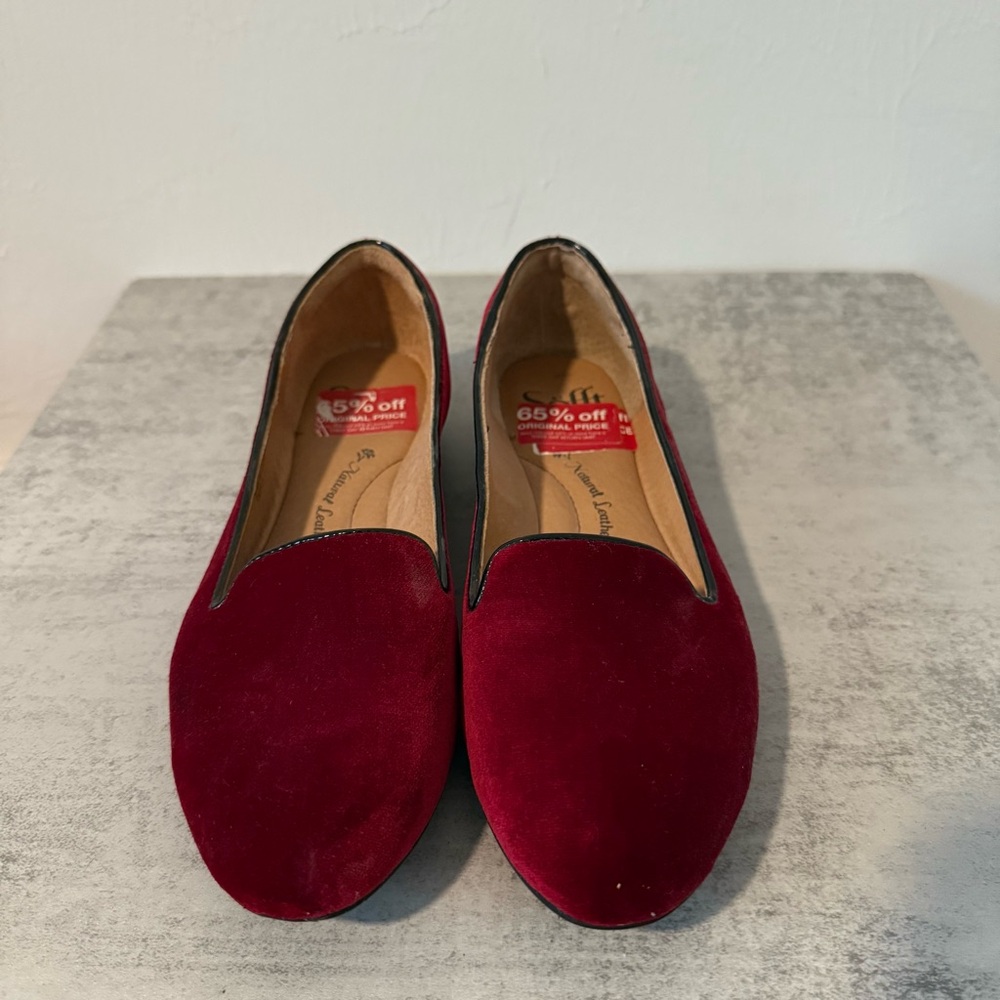 Sofft Red Women Flats Size 6